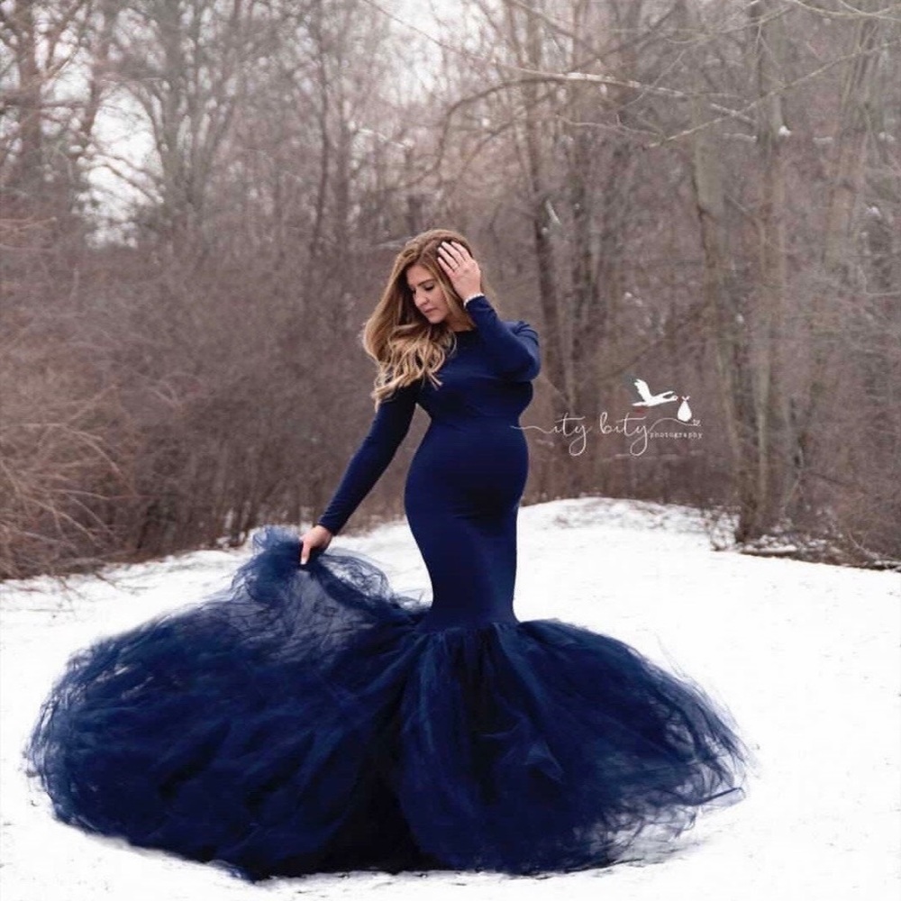 Wine Couture Maternity Gown